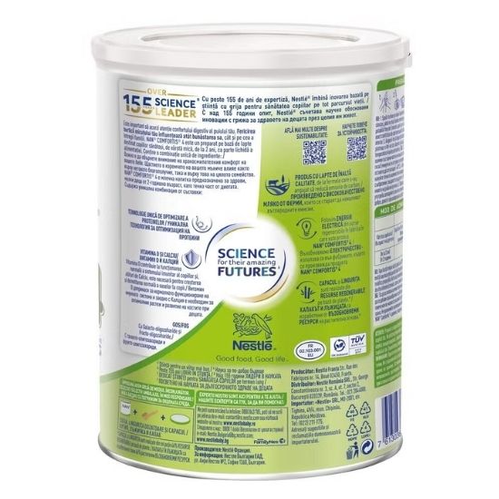 Nan 4 Comfortis, Preparat pe baza de lapte, 2+ ani, 800 g, Nan