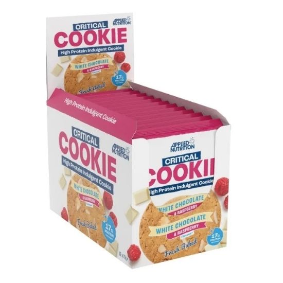 Critical Cookie, White Chocolate & Raspberry, 12 x 73g, Applied Nutrition - Vitax.ro