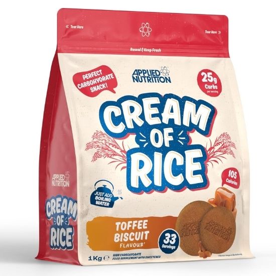 Cream of Rice, Toffee Biscuit, 1000g, Applied Nutrition | Vitax.ro