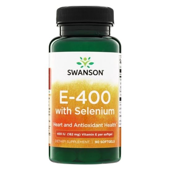 E-400 with Selenium, 400IU, 90 softgels, Swanson - Vitax.ro