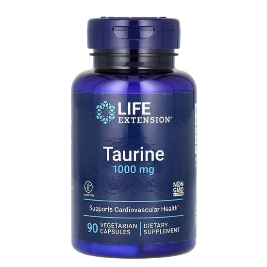 Taurine, 1000mg, 90 vcaps, Life Extension - Vitax.ro