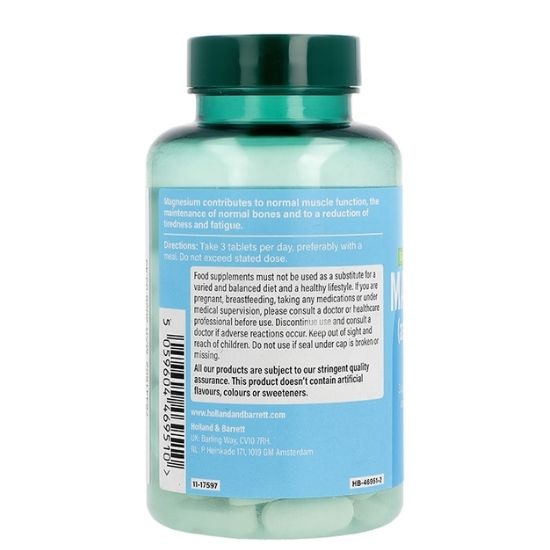 Magnesium Citrate, 300mg, 90 tabs, Holland & Barrett - Vitax.ro