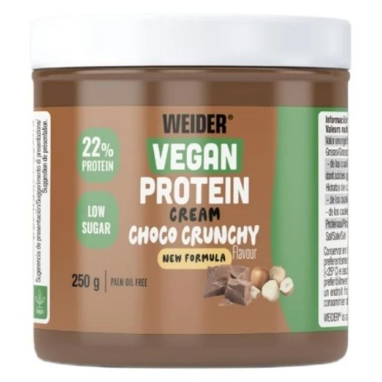 Vegan Protein Cream, Choco Crunchy, 250g, Weider
