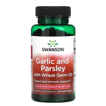 Garlic and Parsley with Wheat Germ Oil, 250 softgels, Swanson - Vitax.ro
