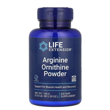 Arginine Ornithine Powder, 150g, Life Extension - Vitax.ro