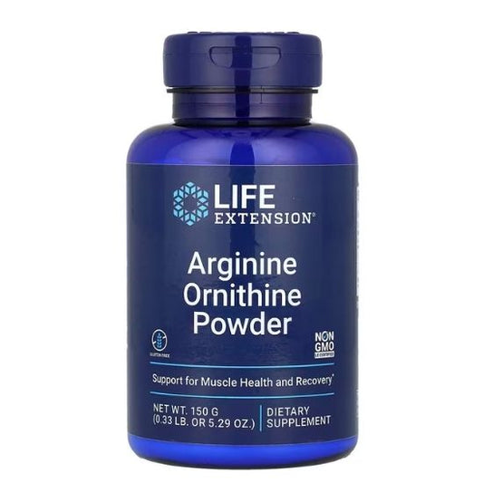 Arginine Ornithine Powder, 150g, Life Extension - Vitax.ro