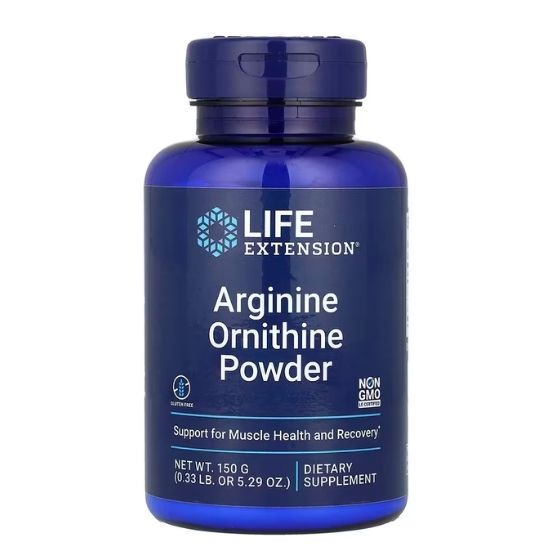 Arginine Ornithine Powder, 150g, Life Extension - Vitax.ro