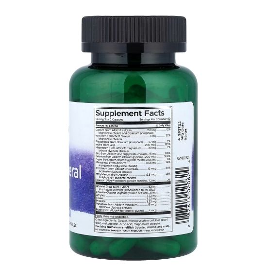 Albion Multi-Mineral with Iron, 120 caps, Swanson - Vitax.ro