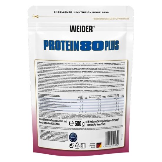 Protein 80 Plus, Wildberry-Yoghurt, 500g, Weider