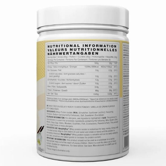 Iso-9, Vanilla Ice Cream, 900g, Naughty Boy - Vitax.ro