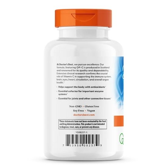 Vitamin C with Quali-C, 1000mg, 120 vcaps, Doctor's Best - Vitax.ro