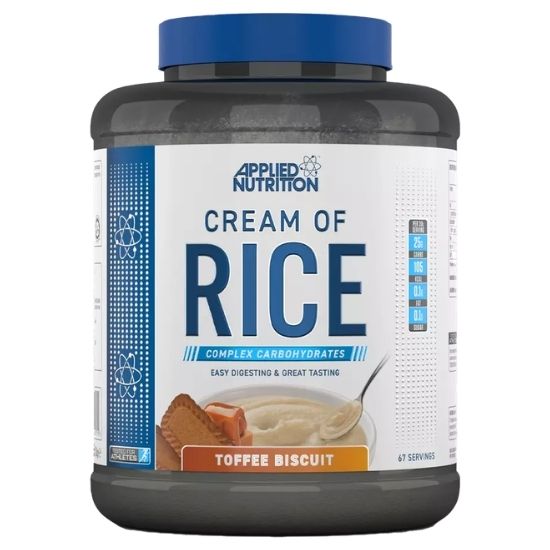 Cream of Rice, Toffee Biscuit, 2000g, Applied Nutrition