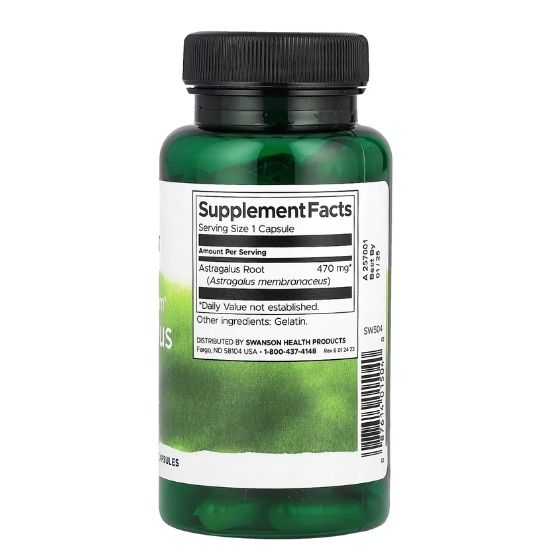 Astragalus Root, 470mg, 100 caps, Swanson - Vitax.ro
