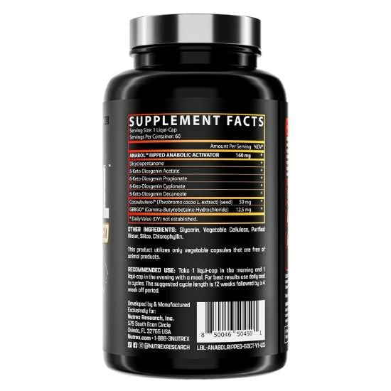 Anabol Ripped, 60 liquid caps, Nutrex - Vitax.ro