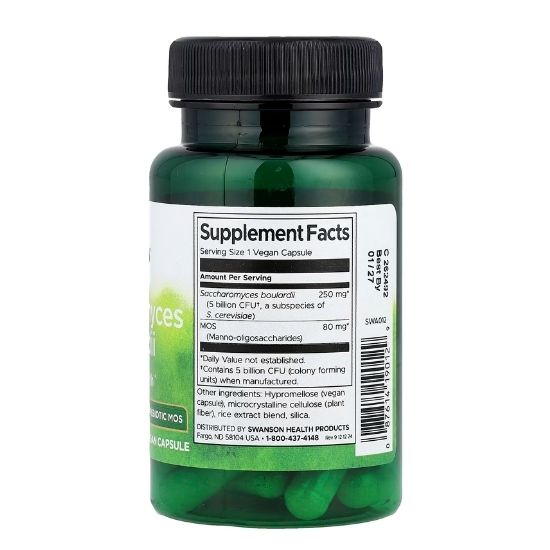 Saccharomyces Boulardii, 30 vcaps, Swanson - Vitax.ro