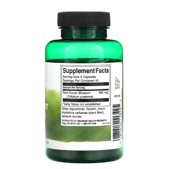 Red Clover Blossom, 430mg, 90 caps, Swanson - Vitax.ro