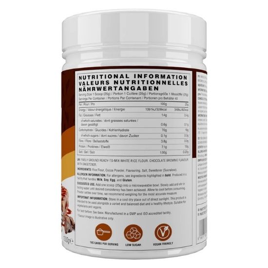 Cream of Rice, Chocolate Brownie, 1000g, Naughty Boy - Vitax.ro