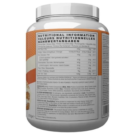 Advanced Whey, Frosted Carrot Cake, 2010g, Naughty Boy - Vitax.ro