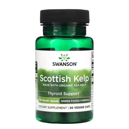Scottish Kelp, 750mg, 30 vcaps, Swanson - Vitax.ro