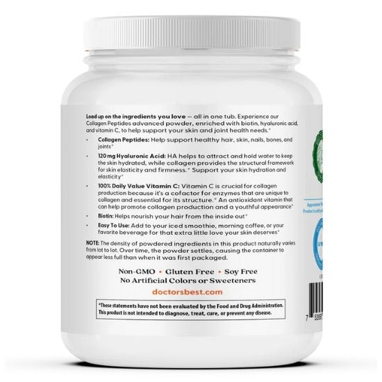 Pure Collagen Peptides, 417g, Doctor's Best - Vitax.ro