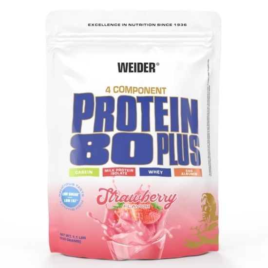 Protein 80 Plus, Strawberry, 500g, Weider