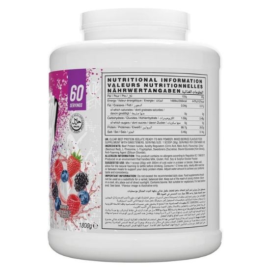 Beef Zero, Mixed Berries, 1800g, Naughty Boy - Vitax.ro