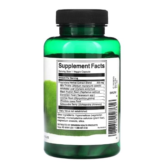 Liver Tone Liver Detox Formula, 300mg, 120 vcaps, Swanson - Vitax.ro