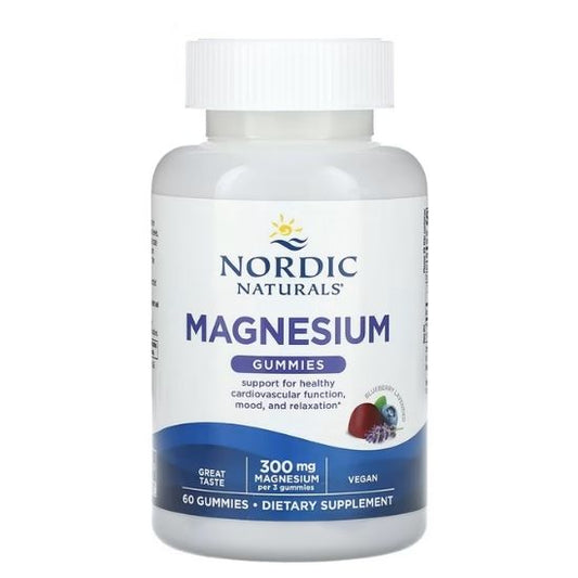 Magnesium Gummies, Blueberry Lavender, 60 gummies, Nordic Naturals - Vitax.ro