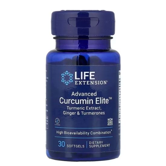 Advanced Curcumin Elite Turmeric Extract, Ginger & Turmerones, 30 softgels, Life Extension - Vitax.ro