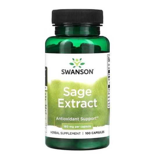 Sage Extract, 160mg, 100 caps, Swanson - Vitax.ro