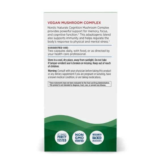 Cognition Mushroom Complex, 60 vcaps, Nordic Naturals - Vitax.ro
