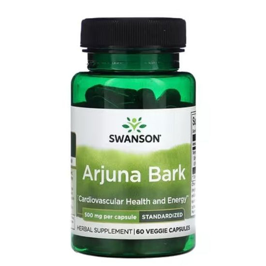 Arjuna Bark, 500mg, 60 vcaps, Swanson - Vitax.ro