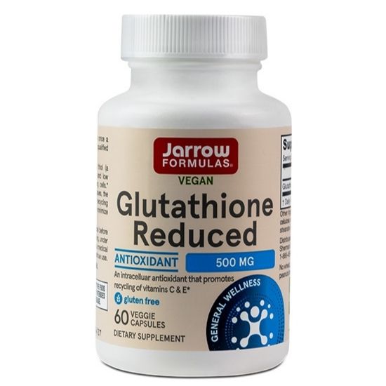 Glutathione Reduced 500mg, 60 Capsule Vegetale, Jarrow Formulas - Vitax.ro