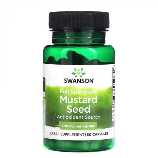 Full Spectrum Mustard Seed 400mg, 60 caps, Swanson - Vitax.ro