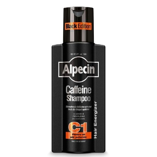 Sampon cu cafeina Black Edition C1, 250ml, Alpecin - Vitax.ro