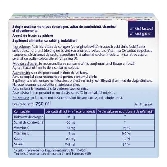 Kollagen 11000 Plus, 25 ml, 30 flacoane unidoza, Doppelherz - Vitax.ro