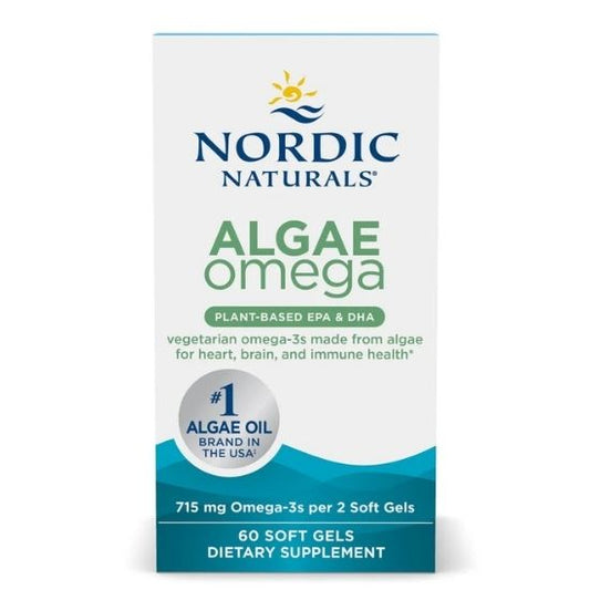 Algae Omega, 715mg Omega 3, 60 softgels, Nordic Naturals - Vitax.ro