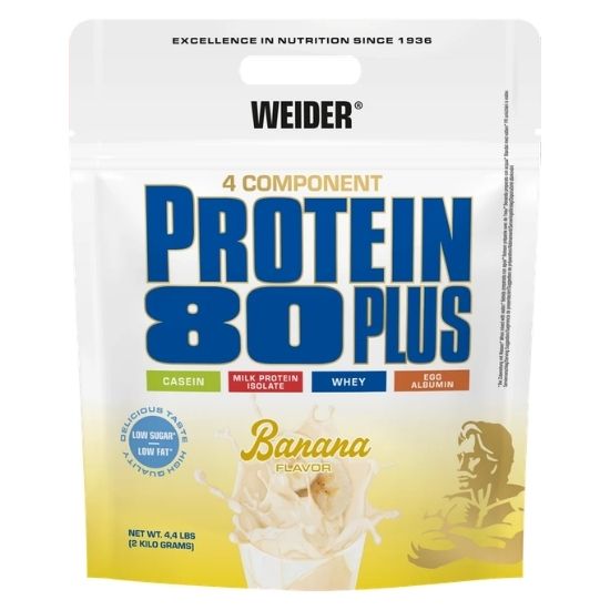 Protein 80 Plus, Banana, 2000g, Weider | Vitax.ro