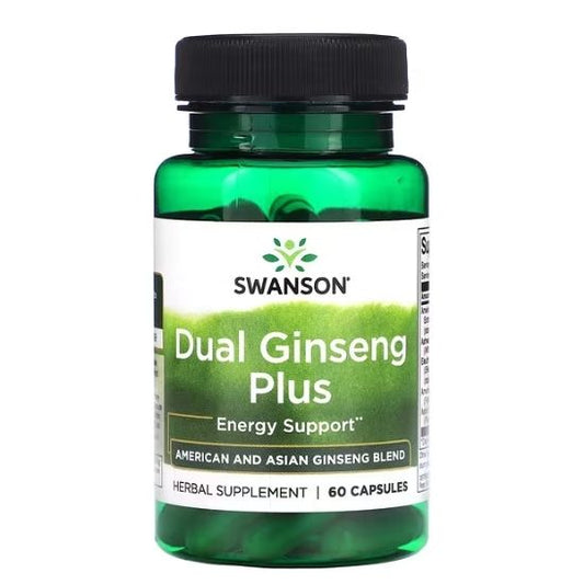 Dual Ginseng Plus, 60 caps, Swanson - Vitax.ro