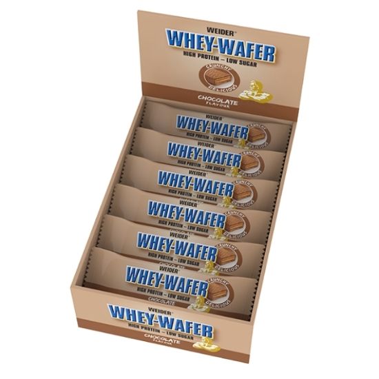 Whey-Wafer, Chocolate, 12 bars, Weider