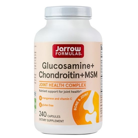 Glucosamine+Chondroitin+MSM, 240 caps, Jarrow Formulas - Vitax.ro