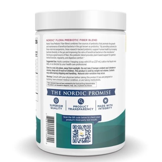 Nordic Flora Prebiotic Powder, 204g, Nordic Naturals - Vitax.ro