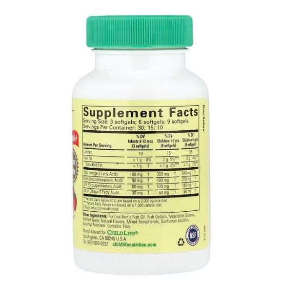 Pure DHA, Gust de Capsuni, 90 Capsule Moi Masticabile, Childlife Essentials - Vitax.ro