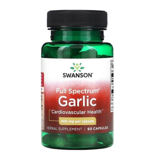 Full Spectrum Garlic (Cloves), 400mg, 60 caps, Swanson - Vitax.ro