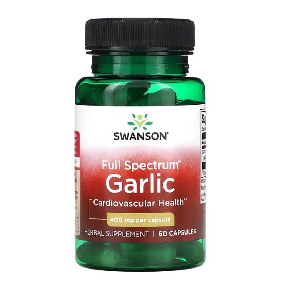 Full Spectrum Garlic (Cloves), 400mg, 60 caps, Swanson - Vitax.ro