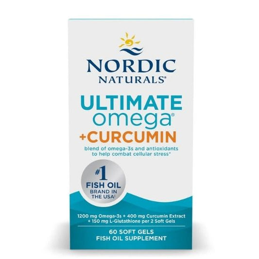 Ultimate Omega + Curcumin, 1200mg, 60 softgels, Nordic Naturals - Vitax.ro