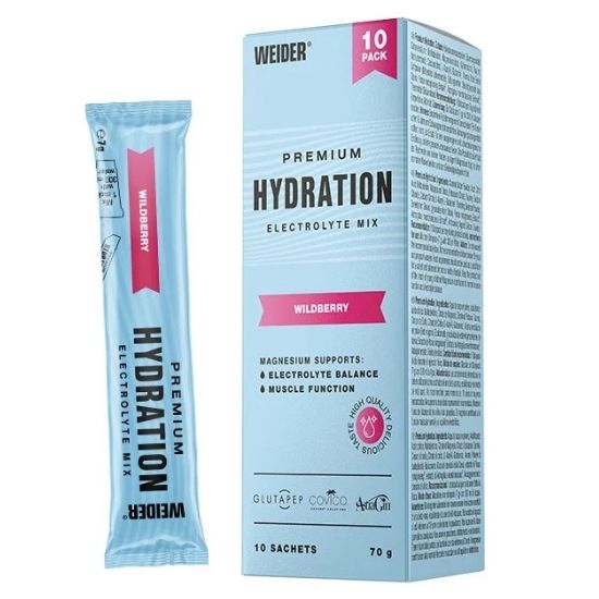 Premium Hydration Sticks, Wildberry Flavor, 10 plicuri x 7g, Weider | Vitax.ro