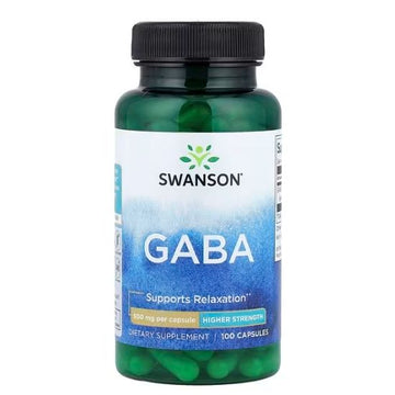 GABA, 500mg, 100 caps, Swanson - Vitax.ro