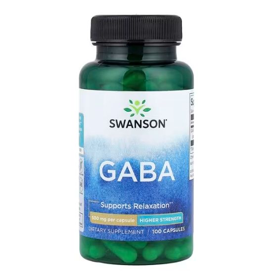 GABA, 500mg, 100 caps, Swanson - Vitax.ro