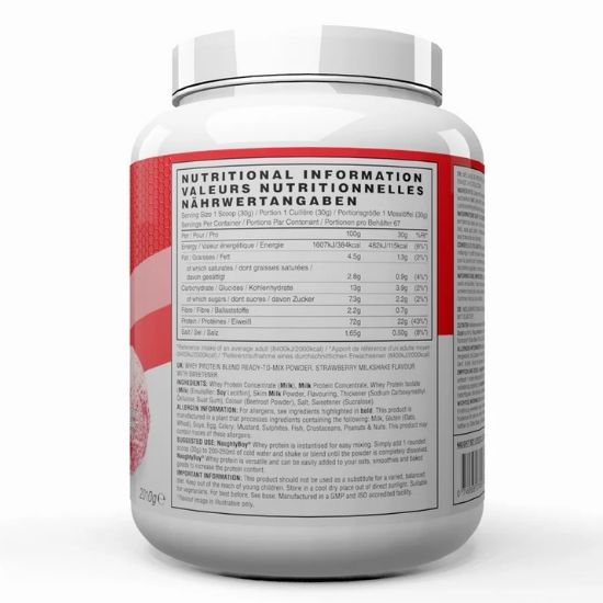 Advanced Whey, Strawberry Milkshake, 2010g, Naughty Boy - Vitax.ro